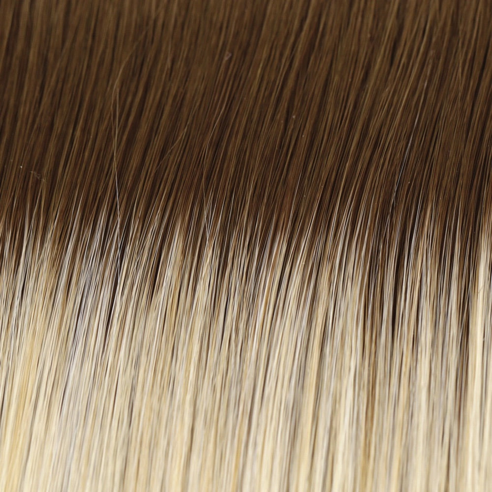 24-102-r12 gold blonde with platinum highlights with gold brown roots