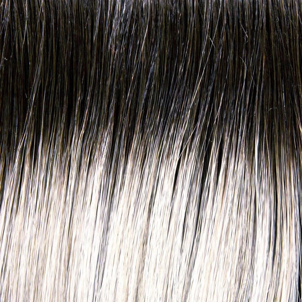 56/60/R8 Lightest Grey Blend Rooted Medium Brown
