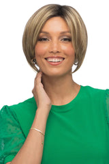 Rh12/26RT4 Light-Brown With Chunky Golden Blonde Highlights And Dark Brown Roots