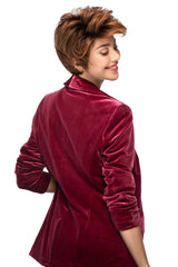 33-32-R4 Dark Auburn Blended With Dark Brown And Dark Roots