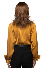 17-23-R8 Beige Blonde And Auburn Blended With Medium Brown Roots