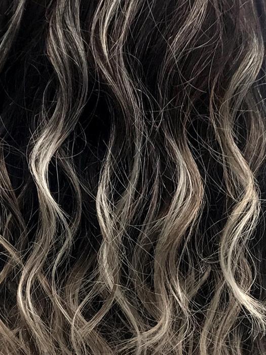 americano dark brown base blonde blend highlights