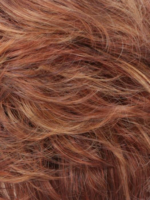 r133/24h bright auburn red golden blonde highlights