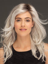 SILVERSUN/RT8 Iced Blonde Dusted with Soft Sand and Golden Brown Roots