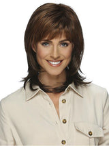 R6LF29 Chestnut Brown Lightening to Bright Red Mix in Front