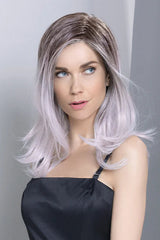 WHITE LAVENDER TIPPED