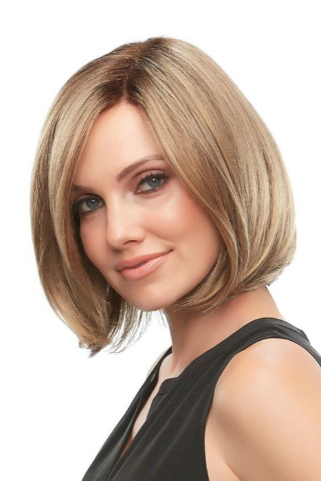 24BT18S8 Medium Natural Ash and Light Natural Gold Blonde Blend, Shaded with Medium Brown