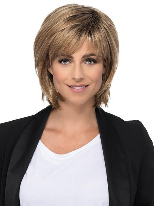 R20RT8 Light Auburn and Golden Blonde frost with Golden Brown roots