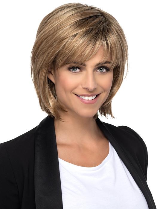 R20RT8 Light Auburn and Golden Blonde frost with Golden Brown roots