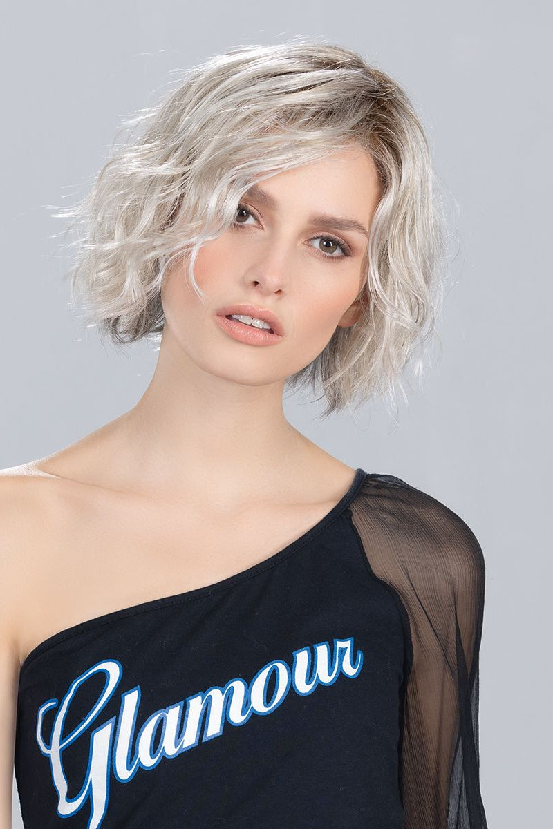 silver blonde rooted