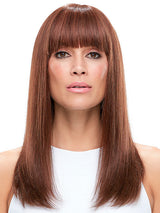 6/33 Dark Brown and Natural Red Blend - fringe has been cut