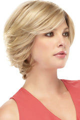 27T613S8 Medium Natural Red-Gold Blonde and Pale Natural Gold Blonde Blend and Tipped, Shaded with Medium Brown