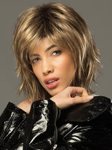 RH12/26RT4 Light Brown with Chunky Golden Blonde Highlights and Dark Brown Roots